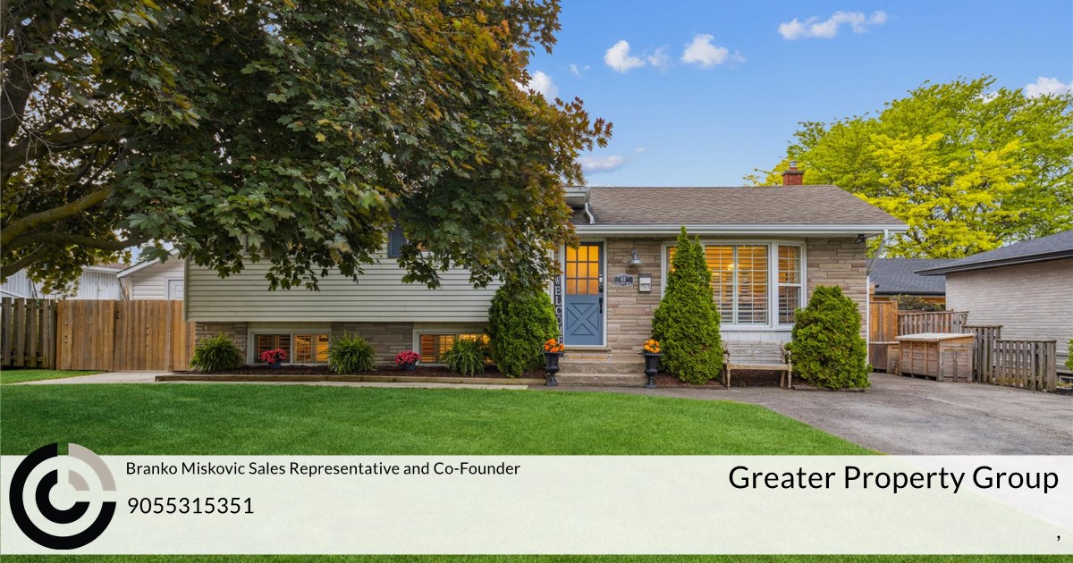 65 Trelawne Dr, St. Catharines, ON L2M 2H1